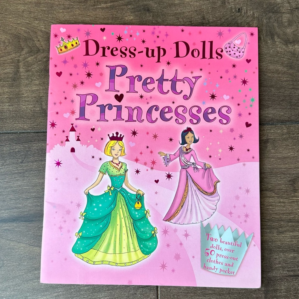 Dress-up Dolls Pretty Princesses Paper Dolls & Accessories Book (2011) - Unused
